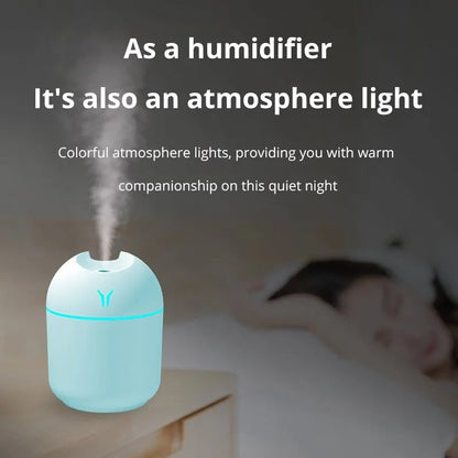 Humidifier Aroma Essential Oil Diffuser For Home/Car with LED Color Lamp