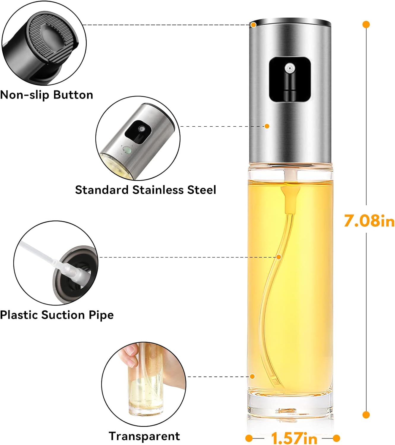 Glass Oil Sprayer for Cooking