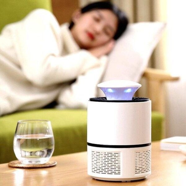 Silent USB-Powered Mosquito Trap Lamp Safe and Radiation-Free, Ideal for Bedroom or Garden Use