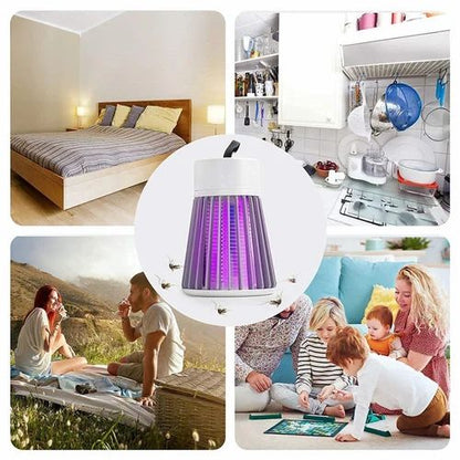 USB Electric Shock Mosquito Killer Lamp for Home with 360° Large Area Coverage, Silent Operation