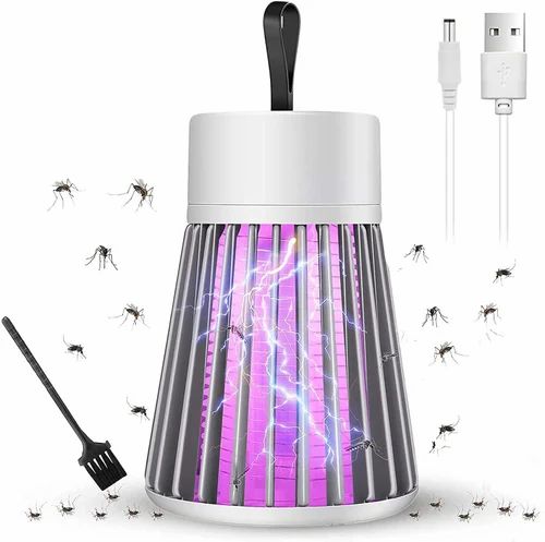 USB Electric Shock Mosquito Killer Lamp for Home with 360° Large Area Coverage, Silent Operation