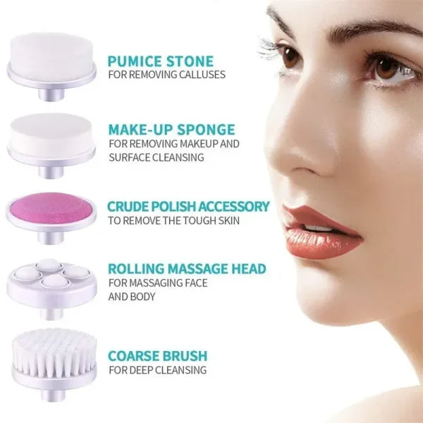 Facial Cleansing Brush And Massager l  Face Scrubber Exfoliator Skin Care Beauty,