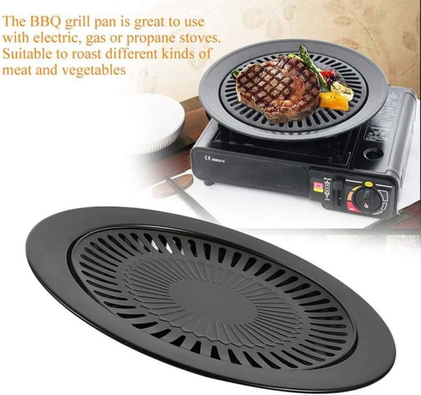 Non Stick Grill BBQ 32cm / BBQ Grill Frying Pan Non-stick BBQ Plate For Home Use & Outdoor